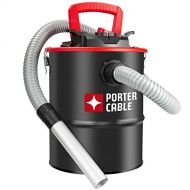 Porter Cable 4 Gallon Ash Vacuum, 4 Peak HP Ash Vac with Powerful Suction for Fireplaces, Wood Burning Stoves, Bonfire Pits, and Pellet Stoves PCX 18184 , Black