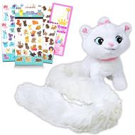 Classic Disney Disney Aristocats Marie Plush Stuffed Animal Bundle with Cat Plushie with Long Tail, Stickers, and More (Aristocats Plush Toys for Kids, Girls)