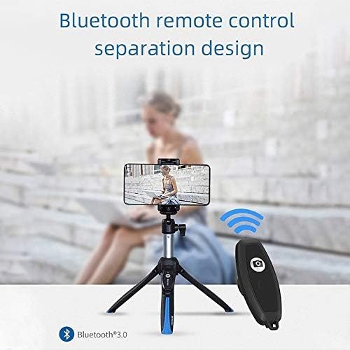 XIANYUNDIAN-HAT XIANYUNDIAN 3 in 1 MK10 Bluetooth Selfie Stick Tripod Monopod Self-Portrait for iPhone Huawei Samsung Compatible with Gopro 7/6/5 Camera Tripods (Color : White)