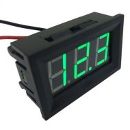[아마존베스트]SMAKN 2 Wire Green Dc 4.0-30v LED Panel Digital Display Voltage Meter Voltmeter