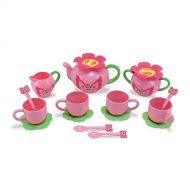 Melissa & Doug Bella Butterfly Pretend Play Tea Set (Food-Safe Material, Frustration-Free Packaging, Great Gift for Girls and Boys - Best for 3, 4, and 5 Year Olds)