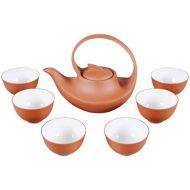 Aricola Handgefertigte Teeset/Teeservice 7-teilig aus Ton (Yixing) terracotta