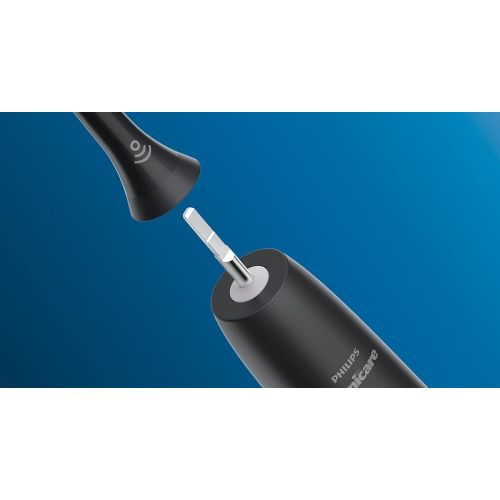 필립스 Genuine Philips Sonicare Premium Gum Care replacement toothbrush heads, HX9054/95, BrushSync technology, Black 4-pk