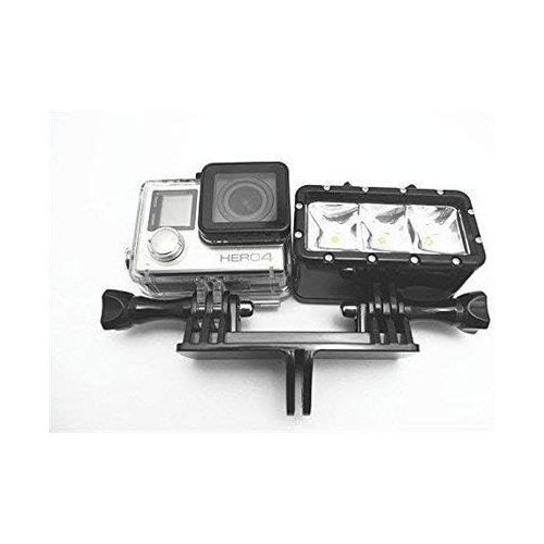  Williamcr Dual Twin Mount Adapter for GoPro Hero 9/8/7/(2018)/6/5/4 Black,Hero 3+,DJI Osmo Action,AKASO/Campark/YI Action Camera