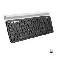 Logitech K780 Keyboard - Wireless Connectivity - Bluetooth - White, Dark Grey - Retail
