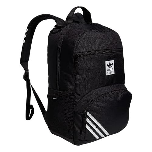 아디다스 adidas Originals National 2.0 Backpack, Black/White, One Size