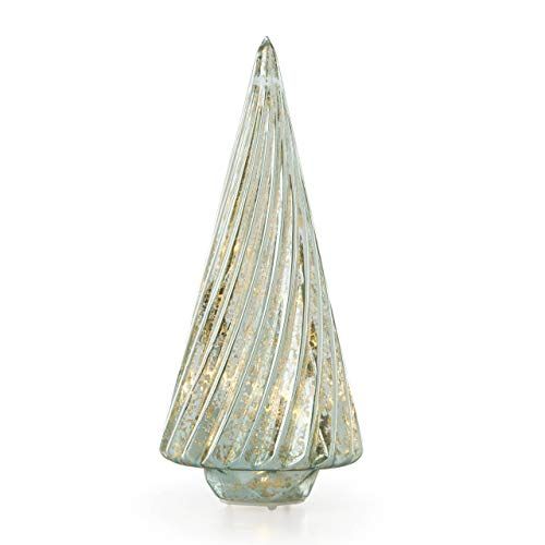 레녹스 Lenox 887863 Wintery Woods Lit Mercury Glass Swirl Tree