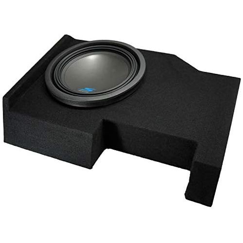  American Sound Connection Compatible with 2014 2015 2016 2017 2018 2019 Chevy Silverado Crew Cab Alpine S-W12D4 Type S Car Audio Subwoofer Custom Single 12 Sub Box Enclosure Package