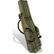 [아마존베스트]normani XXL Fishing Bag Case 190 cm or 210 cm Rod Bag Fishing Backpack  8 Pockets for 6 Rods and Landing Net