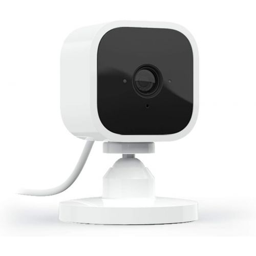  [아마존베스트]Amazon Echo Show 5 Sandstone with Blink Mini Indoor Smart Security Camera, 1080 HD with Motion Detection