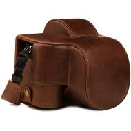 MegaGear Ever Ready Genuine Leather Camera Case Compatible with Nikon Z50 (16-50mm)