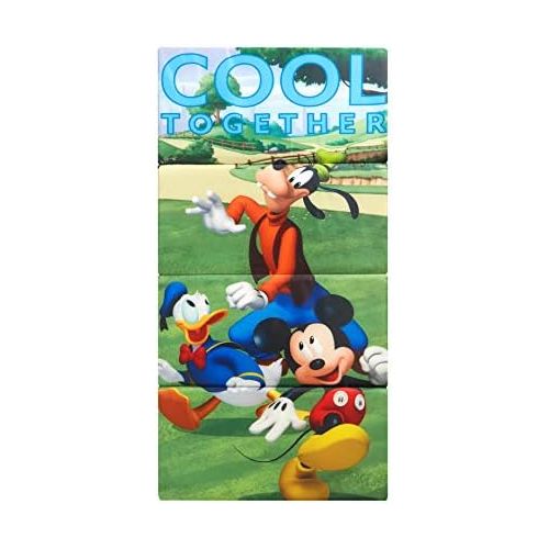  [아마존베스트]Idea Nuova Disney Mickey Mouse Kids Accordion Folding Portable Nap Mat, 44 Lx19 W