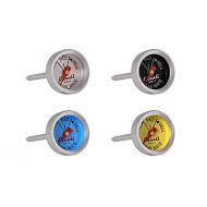 Escali AHS1-4 Easy Read Mini Steak Thermometer Set, Dial Reads Rare, Medium & Well, Dishwasher Safe, Silver: Kitchen & Dining