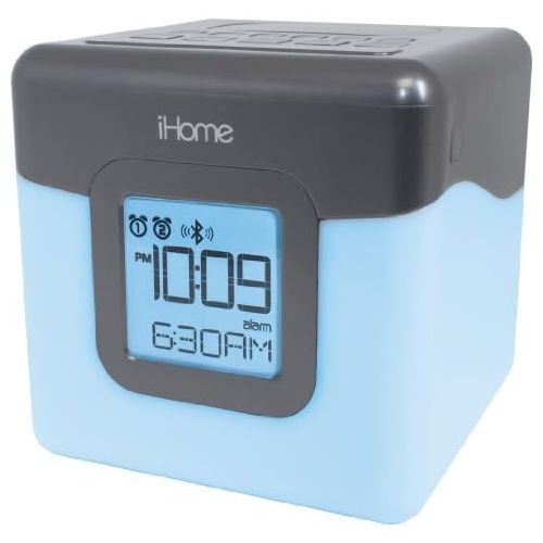  IHome iHome Bluetooth Color Changing Dual Alarm Clock FM Radio with USB Charging