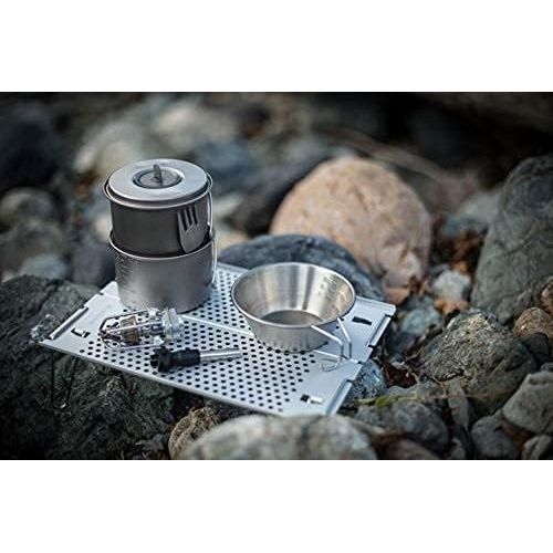  Snow Peak Ti-Mini Solo Combo 2.0 - Ultralight Cookset - Camping Pot & Cup - Titanium - 5.5 oz