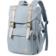 Camera Backpack, BAGSMART DSLR Camera Bag, Waterproof Camera Bag Backpack for Photographers, Fit up to 15 Laptop with Rain Cover and Tripod Holder, Light Blue