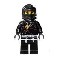 Lego Cole Ninjago Minifigure - Black