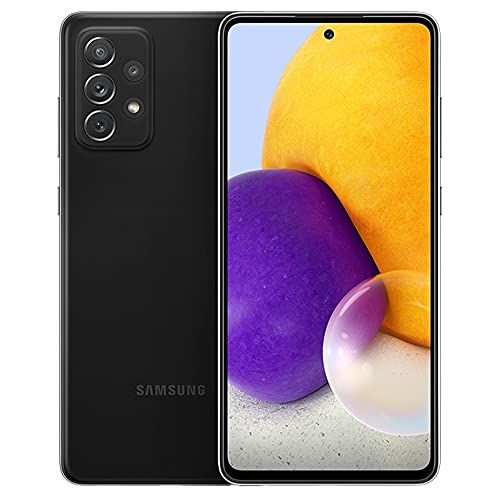 삼성 Samsung Galaxy A72 (SM-A725M/DS), Dual SIM 4G, International Version (No US Warranty), 128GB, Black - GSM Unlocked