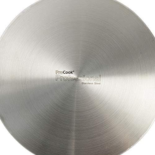  ProCook Professional Stainless Steel | niedriger Bratentopf | mit Deckel | Induktion | 28 cm | Schmortopf | Cooltouch Griffe | Edelstahl Topf | induktionsgeeignet |