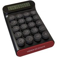 LOCOCK Mechanical Switch Calculator,Handheld for Daily and Basic Office,10 Digit Large LCD Display (Black)