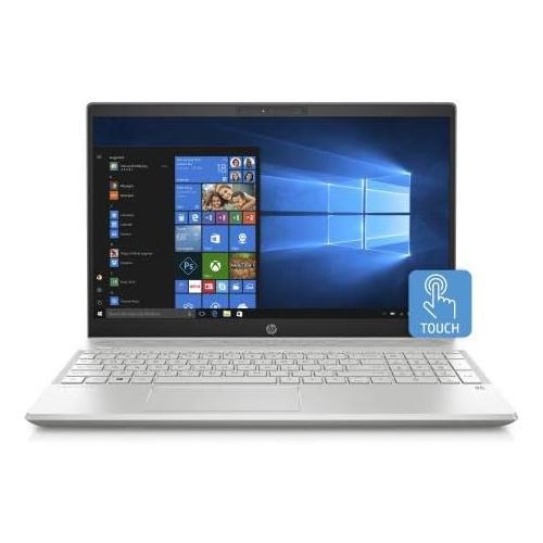에이치피 HP Pavilion 15.6 Full HD IPS Touchscreen Notebook Computer, Intel Core i5-8265U 1.6GHz, 8GB RAM, 1TB HDD, Windows 10 Home, Mineral Silver