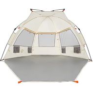 Easthills Outdoors Instant Shader Extended L Easy Up Beach Tent Sun Shelter for 2-4 Person - Extended Zippered Porch