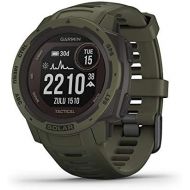 Garmin Instinct Solar Tactical, Solar-Powered Rugged Outdoor Smartwatch with Tactical Features, Built-in Sports Apps and Health Monitoring, Moss Green