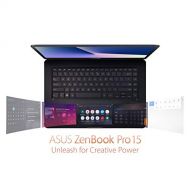 ASUS ZenBook Pro 15 Laptop, 15.6” UHD 4K Touch, Intel Core i9 8950HK, NVIDIA GeForce GTX 1050 Ti, 16GB DDR4 RAM, 512GB PCIe SSD, Backlit KB, Windows 10 Pro, UX580GE XB74T