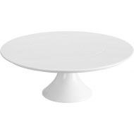 Kootek White Cake Stand, 10 x 10 Inches Porcelain Cake Plate Cake Pedestal Stand Display Dessert Stand for Party, Wedding, Birthday, Baby Shower