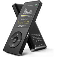 [아마존베스트]Mp3 Player,RUIZU X02 Ultra Slim Music Player,Long Battery Life Mp3 with FM Radio, Voice Recorder, Video Play, Text Reading, 80 Hours Playback and Expandable Up to 128 GB (Black)