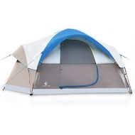 ALPHA CAMP 6 Person Family Tent Dome Camping Tent with Carry Bag and Rainfly