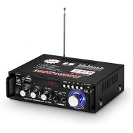 [아마존베스트]-Service-Informationen 600 W Digital Power Amplifier Bluetooth Stereo Home Car Audio Amplifier USB SD FM MIC (BT-298A 600W)