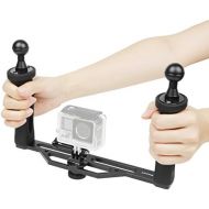 [아마존베스트]Shoot Aluminium Dual Handheld Stabiliser Camera Underwater Hand Grip for GoPro Hero 7/6/5/4/3+/3 SJCAM APEMAN AKASO Action Cameras