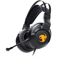 ROCCAT Elo 7.1 USB PC Gaming Headset, Surround Sound with AIMO RGB Lighting, Wired Computer Headphones, Detachable Noise Cancelling Microphone, Lightweight, 50mm Drivers, Black