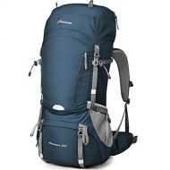 MOUNTAINTOP 55L/65L Internal Frame Backpack Hiking Backpack with Rain Cover