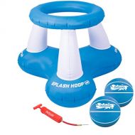 GoSports Splash Hoop Air, Inflatable Pool Basketball Game ? Includes Floating Hoop, 2 Water Basketballs and Ball Pump