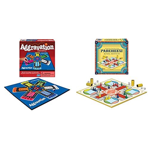  Winning Moves Games Aggravation & Games Parcheesi Royal Edition, Multicolor (6106)