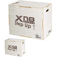 [아마존베스트]Xn8 Sports XN8 Plyo Box Wooden Jump Box 3 Different Heights for Plyometric Training Jump Strength Training Speed Trainer