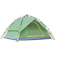 MZXUN 3-4 People Camping Tent Outdoor Shade Canopy Waterproof Tarp Sun Shelter for Mountaineering Hiking Picnic Rainfly (Color : ArmyGreen)