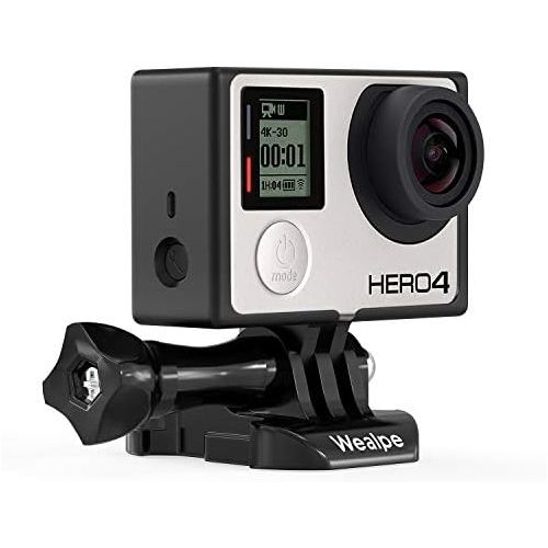  [아마존베스트]Wealpe Frame Housing with Lens Cap Compatible with GoPro Hero 4, 3+, 3 Cameras