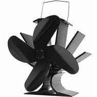 EastMetal Fireplace Fan, 4 Blade Mini Size Heat Powered Stove Fan, Eco Friendly Heat Circulation Wood/Log Burner Fans Silent Operation, for Gas/Pellet/Wood/Log Burning Stoves [Ener