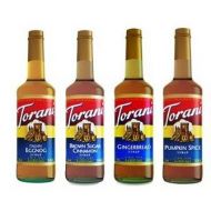 RTorani Torani Syrup Winter 4 Pack, Brown Sugar Cinnamon, Gingerbread, Pumpkin Spice & Italian Eggnog...