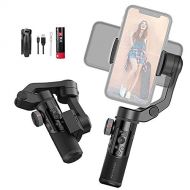PERGEAR AOCHUAN Smart XR 3-Axis Handheld Gimbal for Smartphone, Foldable Small Pocket Size 250g Max. Payload iOS & Android Supported Combined Zoom Dual Focus Control LCD Display