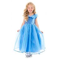Little Adventures Deluxe Cinderella Butterfly Princess Dress Up Costume for Girls
