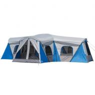 Roomy and Comfortable Ozark Trail Flat Creek 16-Person Family Cabin Tent,3 Rooms with Separate Doors for Easy Access,Ideal for a Family Camp Out with The Kiddos or Weekend Get Away