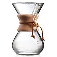 [아마존베스트]CHEMEX Pour-Over Glass Coffeemaker - Classic Series - 6-Cup - Exclusive Packaging