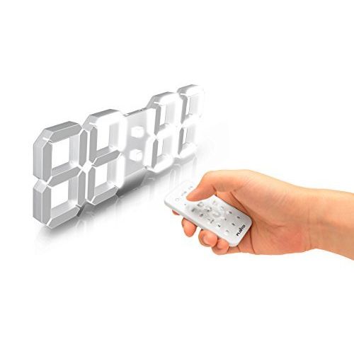  FLAITO 3D LED Watch Black 3D Led Multi-Functional Remote Control Digital Wall Clock, Timer, Stop Watch, Thermometer, Alarm, Black