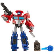 Transformers Toys Cyberverse Deluxe Class Optimus Prime Action Figure, Matrix Mega Shot Attack Move and Build-A-Figure Piece, for Kids Ages 6 and Up, 5-inch