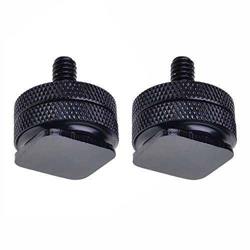 니워 Neewer Two(2) Pack of Durable Pro 1/4 Mount Adapter for Tripod Screw to Flash Hot Shoe