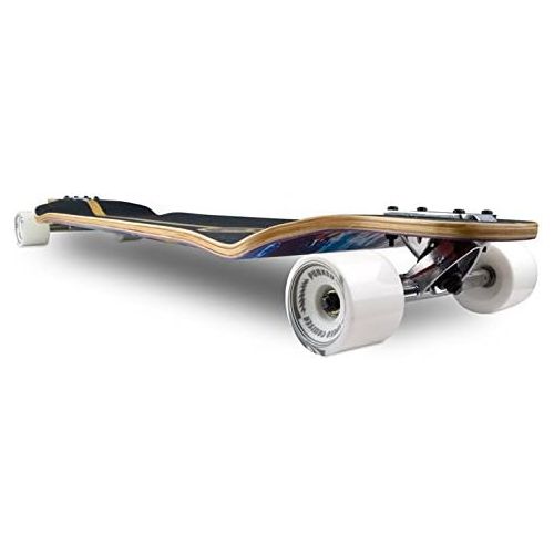  Yocaher Graphic Series Complete Lowrider Skateboards Longboard w/Black Widow Premium 80A Grip Tape Aluminum Truck ABEC7 Bearing 70mm Skateboard Wheels